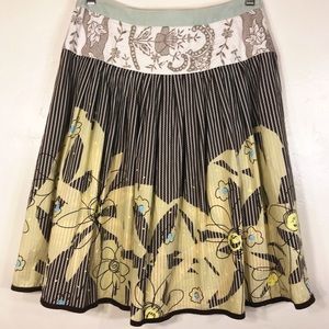 CAbi | Style #917, A-Line Floral Striped Skirt